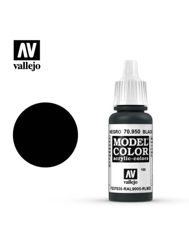 Vallejo Model Color 17 ml: negro