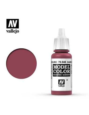 Vallejo Model Color 17 ml: Rojo Oscuro