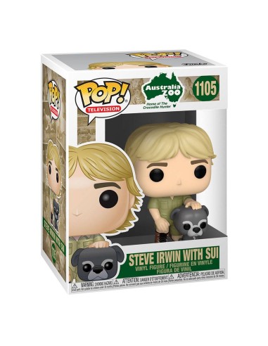 The Crocodile Hunter POP! TV Vinyl Figura Steve Irwin w/Sui