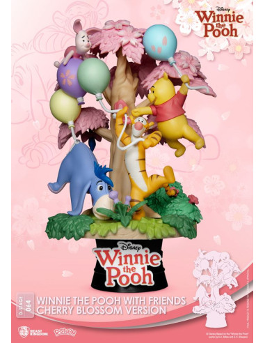 Diorama PVC Winnie the Pooh Cherry Blossom Version 15 cm