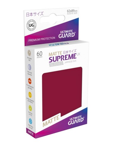 Fundas Supreme Japonés UX Mate Color Borgoña (60 unidades)