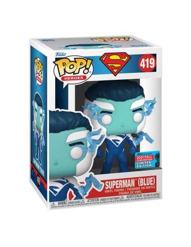 DC Comics POP! Vinyl Figura Superman (Blue) (NYCC/Fall Con.) 9 cm