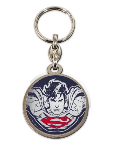 Llavero Redondo metal cara superman DC