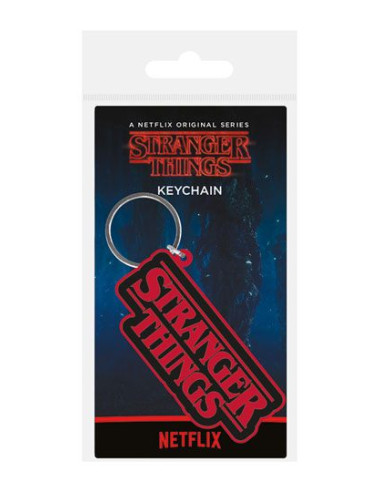 Stranger Things Llavero caucho Logo 6 cm