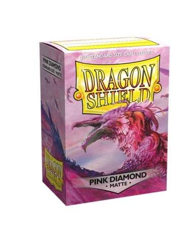 Fundas Standard Matte Pink Diamond Rosa (100 fundas) Dragon Shield.