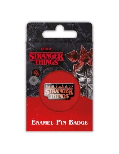 Stranger Things 4 Chapa de esmalte Fire Logo