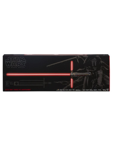 Star Wars Episode VII Black Series replica 1/1 Sable de Luz Deluxe Force FX 2015 Kylo Ren