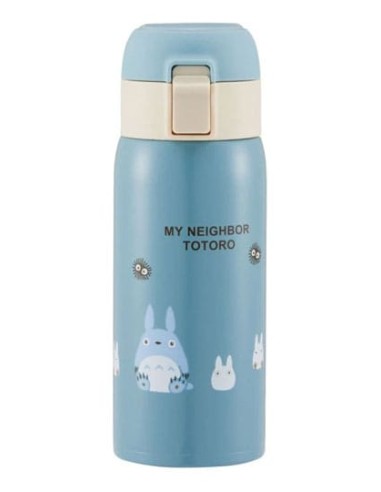 Mi vecino Totoro Botella de Agua One Push Mat Blue 350ml