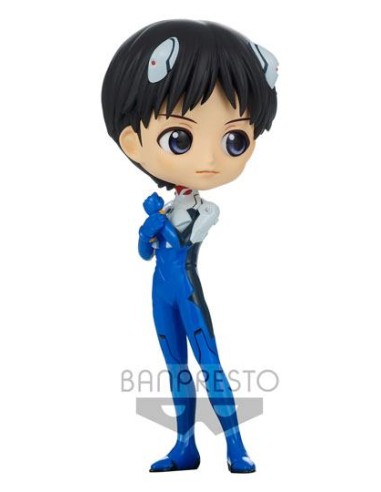 Evangelion: New Theatrical Edition Minifigura Q Posket Shinji Ikari Plugsuit Style Ver. A 14 cm