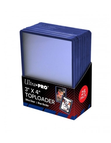 Toploader blue Border (25 Unidades) Ultra Pro