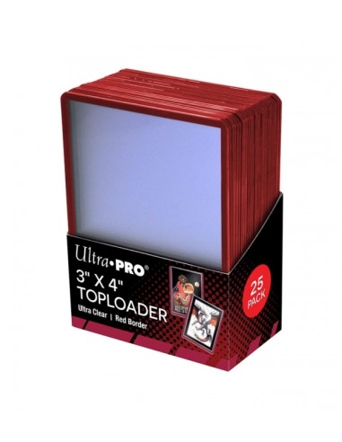 Toploader red Border (25 Unidades) Ultra Pro