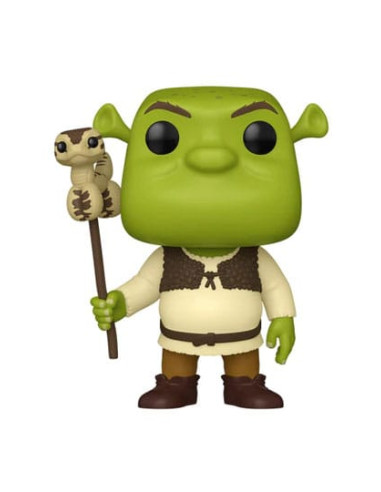 Shrek Figura POP! Movies Vinyl 30th Anniversary Shrek w/Snake 9 cm