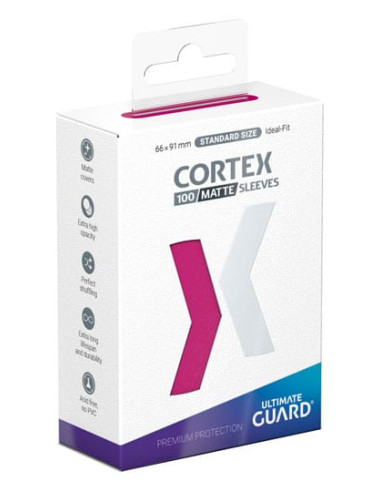 Ultimate Guard Cortex Sleeves Tamaño Estándar Rosa Mate (100)