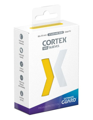 Ultimate Guard Cortex Sleeves Tamaño Estándar Yellow (100)