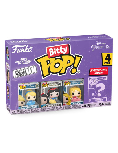 Disney Princesses Pack de 4 Figuras Bitty POP! Vinyl Cinderella 2,5 cm