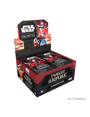 Star Wars Unlimited: El Ocaso de la República. Caja de Sobres (24) Inglés