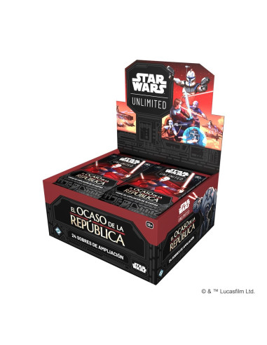 Star Wars Unlimited: El Ocaso de la República. Caja de Sobres (24) español