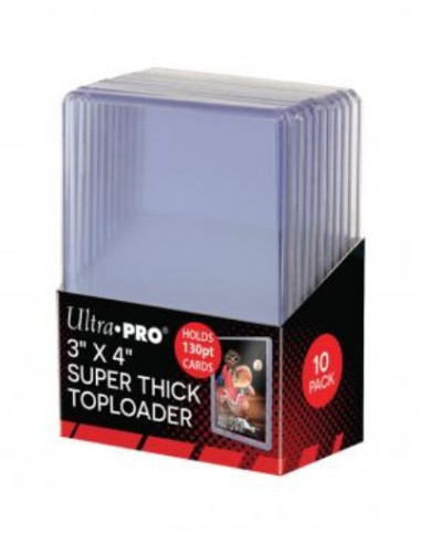 Super Thick Toploaders 130pt (10 unidades) Ultra Pro