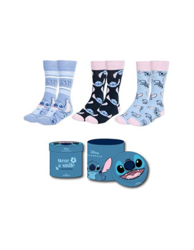 Lilo & Stitch Pack de 3 Pares de calcetines 36-43