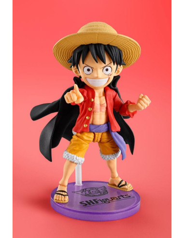 One Piece Figura World Collactable Figures x S.H. Figuarts Monkey D. Luffy 8 cm