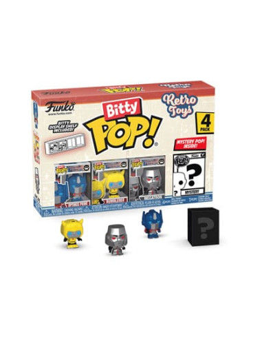 Retro Toys Pack de 4 Figuras Bitty POP! Vinyl Transformers 2,5 cm