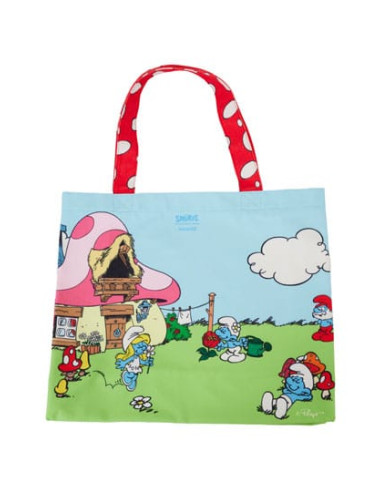 Los Pitufos by Loungefly Bolsa Canvas Village Life